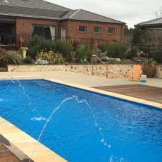 Platinum 11 fibreglass swimming pool in Batesford