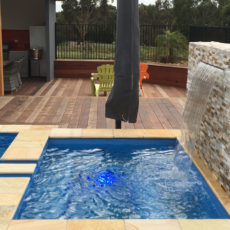 Platinum 11 fibreglass swimming pool & spa in Batesford