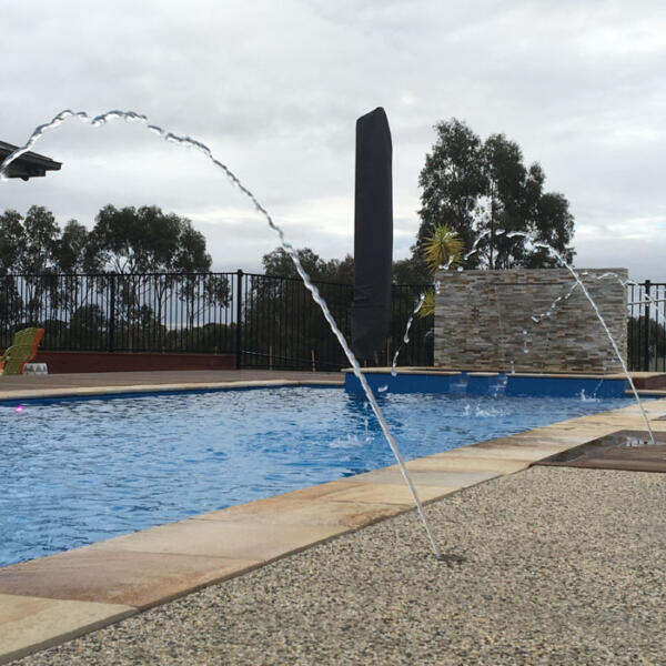 fibreglass swimming pool & deck jets in Batesford